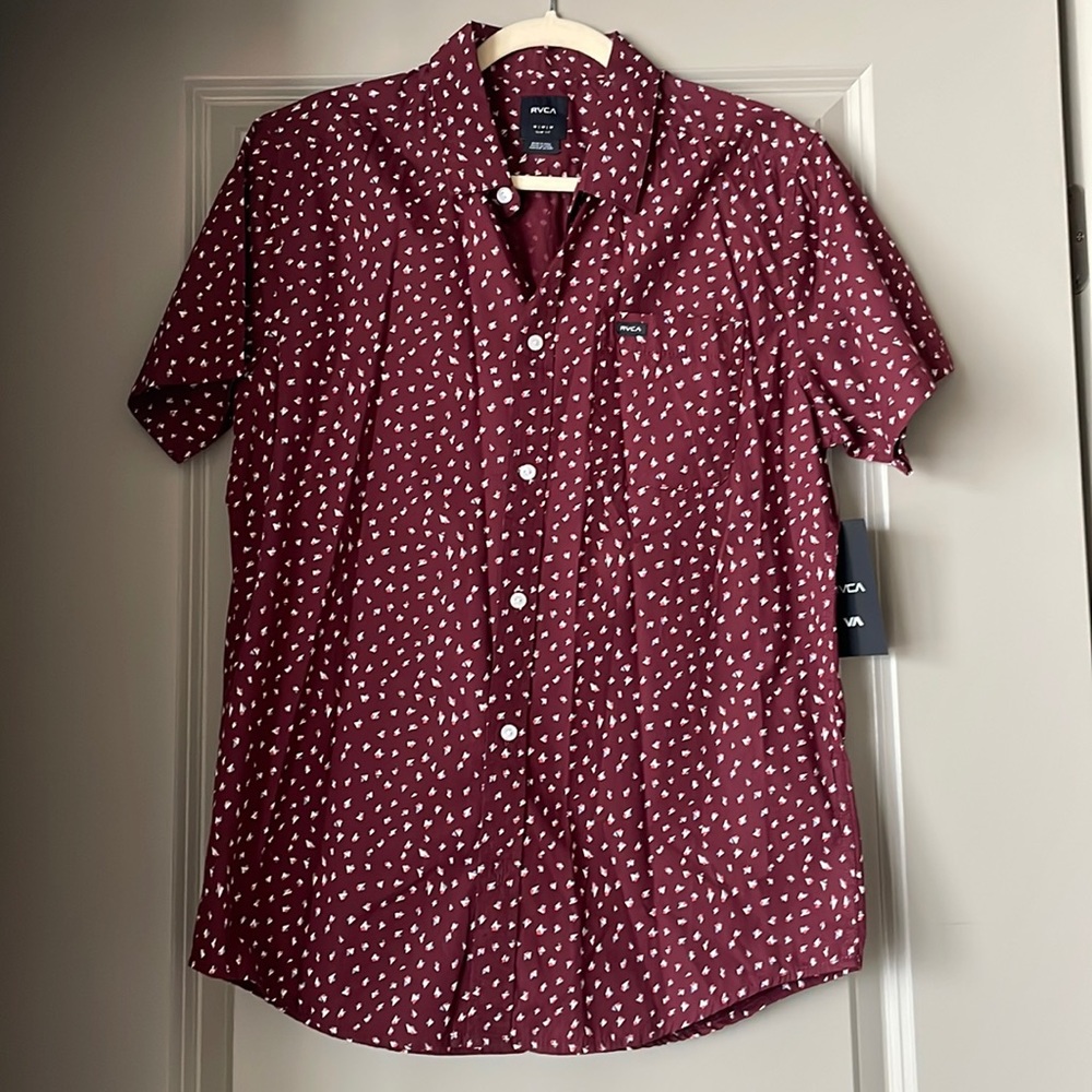 Rvca men’s button down NWT